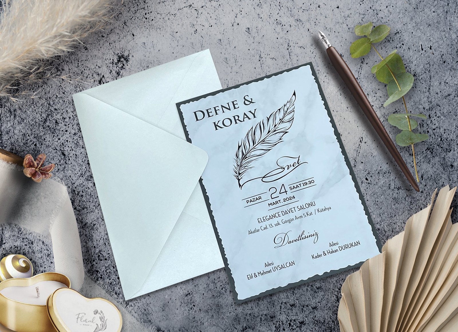 7103 Elegance Yeni Davetiye